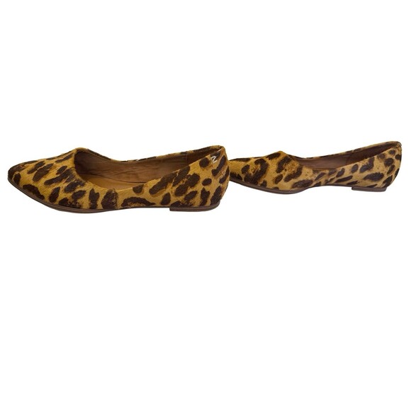 Zodiac Women’s Leopard Print Calf Hair Flats Pointed Toe Slip-On Shoes 9.5M - Picture 3 of 9